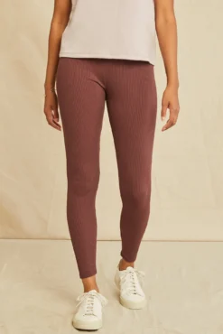 Magda Paris Rib Leggings - Mocha