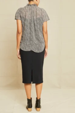 Maisie Nouveau Silk Blouse - Snow Leopard -Swish Drape Sales 6065 Maisie Snow Leopard 00385 web 7dd8a61a dde7 43aa ace7 3c17b7e85d6d