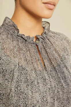 Maisie Nouveau Silk Blouse - Snow Leopard -Swish Drape Sales 6065 Maisie Snow Leopard 00438 web d3e545f8 e732 48a7 bc37 fd2a7f817f0b