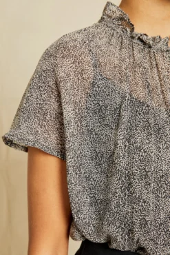 Maisie Nouveau Silk Blouse - Snow Leopard -Swish Drape Sales 6065 Maisie Snow Leopard 00444 web 0aa0cfde 4839 4bd0 986b aea234aa52cc