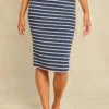 Yuma Dream Knit Skirt - Basque Stripe