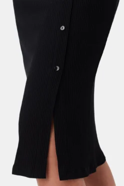 Gadot Paris Rib Skirt - Black -Swish Drape Sales 612 Gadot Novelty Black 5 4ec2e89f fff1 458c aec2 0b430ebaf8f6