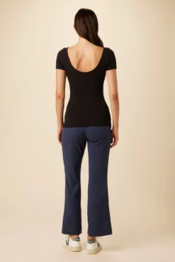 Jenna Reverie Knit Tee - Black -Swish Drape Sales 7028 Jenna Black 3