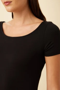 Jenna Reverie Knit Tee - Black -Swish Drape Sales 7028 Jenna Black 4