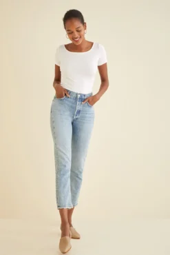 Jenna Dream Knit Tee - White -Swish Drape Sales 7028 Jenna White 2448 web 0f3662ee 892e 4a0f b2b7 26453deb41bd