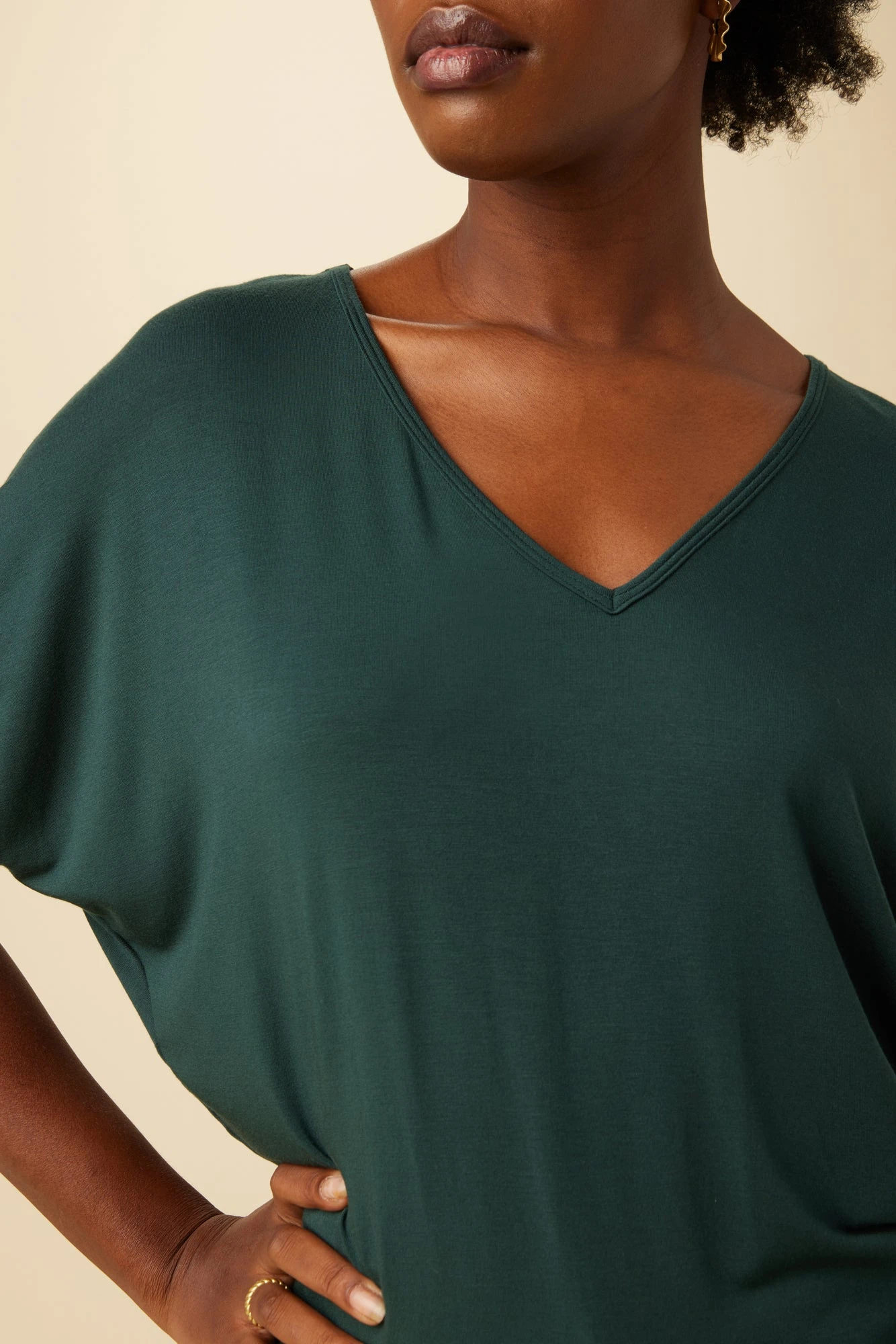 Mayr Dream Knit Tee - Darkest Spruce 4 Mayr Dream Knit Tee - Darkest Spruce - Image 4