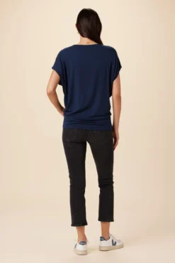 Mayr Dream Knit Tee - Ocean -Swish Drape Sales 7044 Mayr Ocean 3