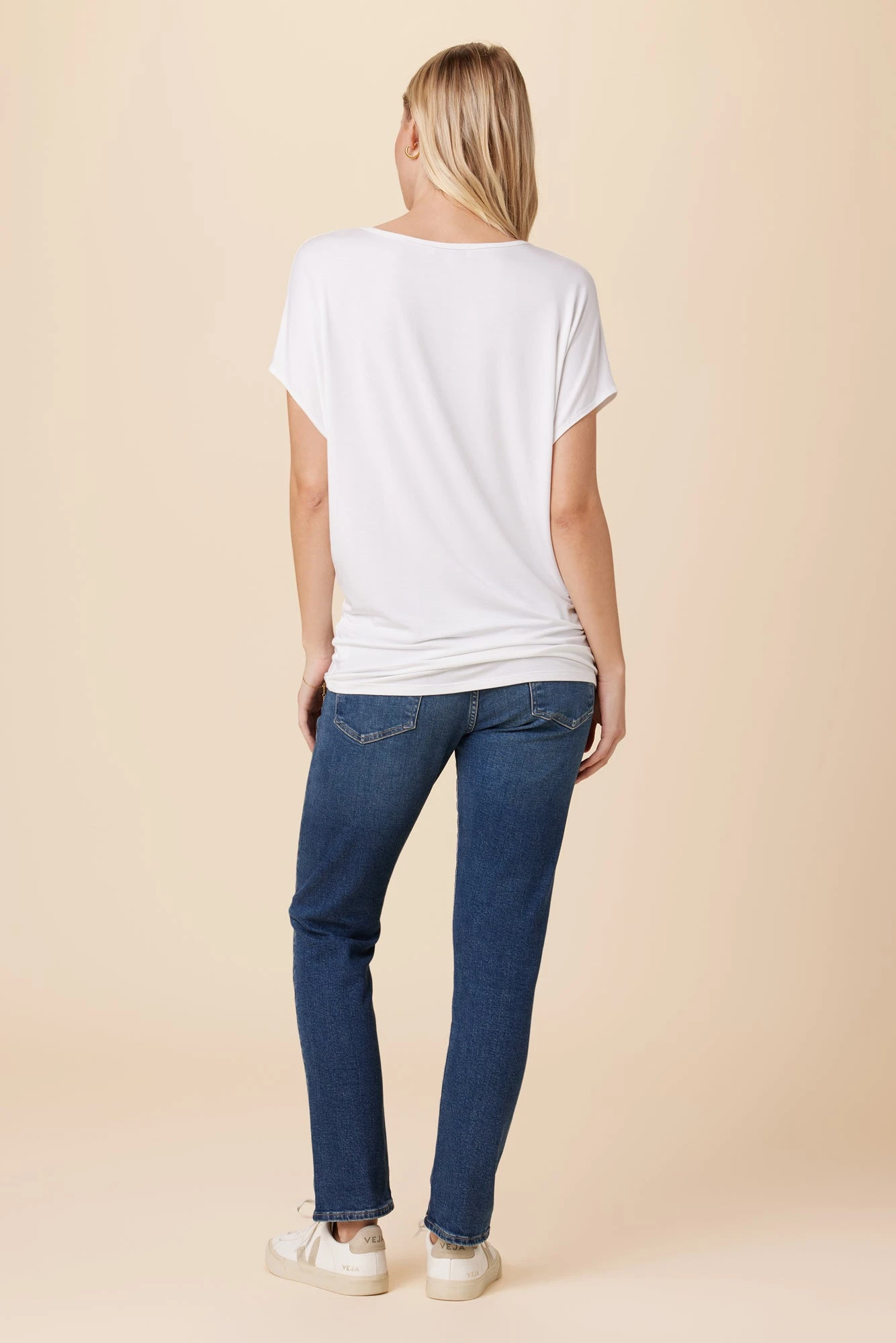 Mayr Dream Knit Tee - White 3 Mayr Dream Knit Tee - White - Image 3