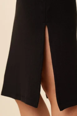 Vindy Sweater Knit Skirt - Black -Swish Drape Sales 7606 Vindy Swit Black 4