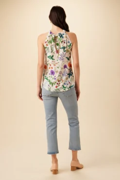 Hayden Washable Silk Blouse - Stella Floral White 7 Hayden Washable Silk Blouse - Stella Floral White -Swish Drape Sales 7934 Hayden Stella White 3