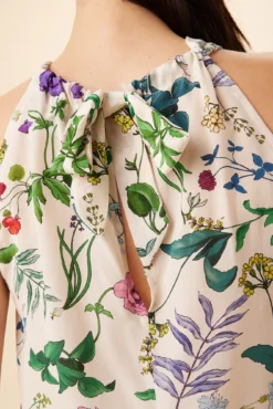 Hayden Washable Silk Blouse - Stella Floral White 9 Hayden Washable Silk Blouse - Stella Floral White -Swish Drape Sales 7934 Hayden Stella White 5