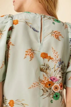 Sylvia Washable Silk Blouse - Cannes Floral -Swish Drape Sales 7935 Sylvia Silk Cannes Floral 5