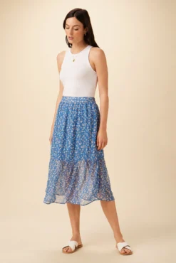 Firenza Nouveau Silk Skirt - Brooklyn Floral 9 Firenza Nouveau Silk Skirt - Brooklyn Floral -Swish Drape Sales 7957 Firenza Brooklyn 5