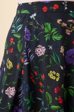 Kendra Ecovero Skirt - Stella Floral Navy -Swish Drape Sales 7958 Kendra Stella Navy 4