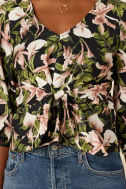 Annika Organic Cotton Blouse - Lily -Swish Drape Sales 7972 Annika Lily 4