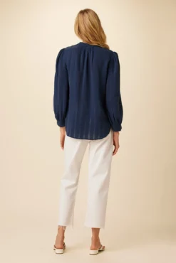 Charlotte Tencel Blouse - Black Iris -Swish Drape Sales 7975 Charlotte Black Iris 3