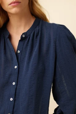 Charlotte Tencel Blouse - Black Iris -Swish Drape Sales 7975 Charlotte Black Iris 4