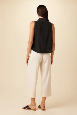 Leyna Washable Silk Blouse - Black -Swish Drape Sales 7983 Leyna Black 3 scaled