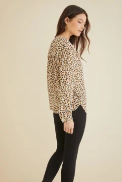 Kaya Washable Silk Blouse - Lou Dot -Swish Drape Sales 8509 Kaya Lou Dot 0409 web