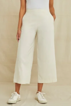 Patsy Silk Noil Pant - Ivory