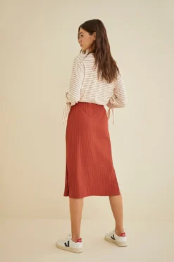Vindy Paris Rib Skirt - Cinnamon -Swish Drape Sales 9313VindySkirtCinnamon 1471 web f1a90c32 680a 4a81 815d ca31b6dcd940
