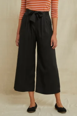 Eldora Wide Leg Pant -Swish Drape Sales 9360EldoraTencelBlack 7582 web