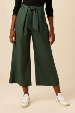 Eldora Tencel Wide Leg Pant - Darkest Spruce -Swish Drape Sales 9360R1 Eldora Darkest Spruce 1