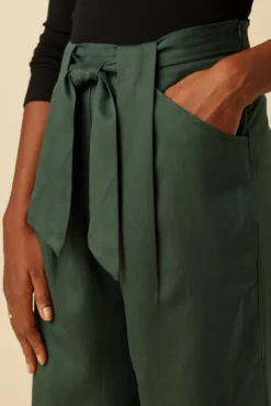 Eldora Tencel Wide Leg Pant - Darkest Spruce -Swish Drape Sales 9360R1 Eldora Darkest Spruce 5