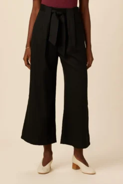 Eldora Tencel Wide Leg Pant - Black -Swish Drape Sales 9360 Eldora Black 1