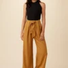 Eldora Tencel Wide Leg Pant - Camel