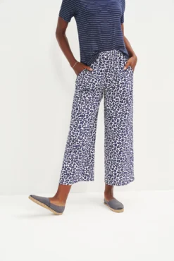 Salice Washable Silk Pants - Navy Sauvage -Swish Drape Sales 9388 Salice Washable Silk Sauvage Print 0364 web 4604b0bb 4e95 40f7 86b0 0f618a06ab04