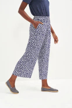 Salice Washable Silk Pants - Navy Sauvage -Swish Drape Sales 9388 Salice Washable Silk Sauvage Print 0395 web 4ad0950a a277 4649 8321 1bbffc8576b2