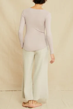 Itana Long Sleeve Dream Rib Tee - Dawn -Swish Drape Sales 9456 Itana Dawn 0315 web 6b155219 7e63 459b 9643 f609697b4dfd