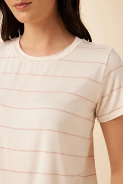 Berkeley Dream Knit Tee - Havana Stripe Rose -Swish Drape Sales 9493 SS Berkeley Havana Stripe Natural Pink 4 48a2ee59 36aa 4610 ab85 af2ea5b90eba