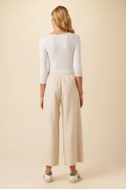 Eugenia Nouveau Fleece Pant - Brushed Oatmeal -Swish Drape Sales 9730 Eugenia Brushed Oatmeal 3