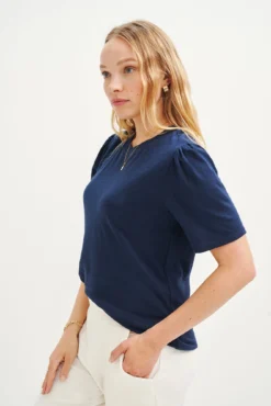 Odilia Reverie Slub Tee - Navy -Swish Drape Sales 9828 Odilia Slub Navy 2324 web bb1f2db4 21d9 4fad 9e0a f2ad4e39e76a