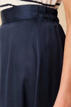 Blaze Cottonseed Cupro Skirt - Navy -Swish Drape Sales 9837 Blaze Cupro Navy 5