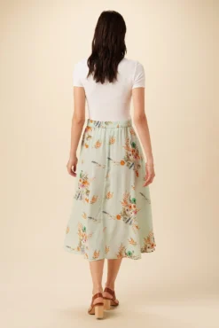 Blaze Washable Silk Skirt - Cannes Floral -Swish Drape Sales 9838 Blaze Cannes Floral 3