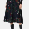 Blaze Washable Silk Skirt - Osaka Floral