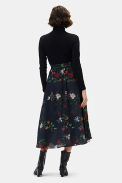 Blaze Washable Silk Skirt - Osaka Floral 8 Blaze Washable Silk Skirt - Osaka Floral -Swish Drape Sales 9838 Blaze Osaka Floral 3