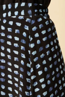 Blaze Washable Silk Skirt - Squared Up Black -Swish Drape Sales 9838 Blaze Squared Up Black 5