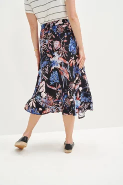Blaze Washable Silk Skirt - Saint Barts Black Floral -Swish Drape Sales 9838 Blaze Washable Silk Saint Barts Black 0791 Web 0eea2de3 fb17 4cc4 8210 7cef0f6c9daa