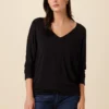 Mayr Long Sleeve Dream Knit Tee - Black