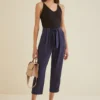 Anissa TENCEL™ Twill Pant - Navy