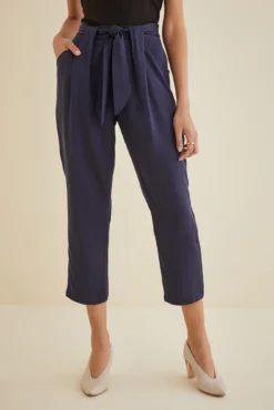 Anissa TENCEL™ Twill Pant - Navy -Swish Drape Sales Anissa Tencel Twill Navy 2661 web 1680334f d192 4c0a b96f aaf1986cc134