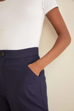 Dava Silk Noil Pants - Navy - ReAmour -Swish Drape Sales Dava Pant 2444 web 434c8874 638e 427c a059 1f980123d2a0