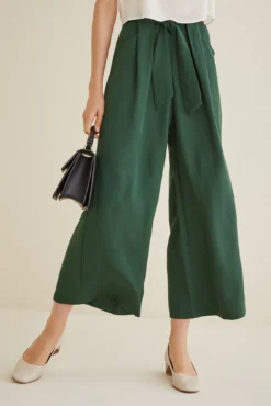 Eldora Wide Leg Pant -Swish Drape Sales Eldora Green 0023 web