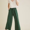 Eldora Wide Leg Pants - Green