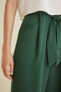 Eldora Wide Leg Pant -Swish Drape Sales Eldora Green 0050 web