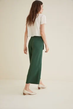 Eldora Wide Leg Pant -Swish Drape Sales Eldora Green 0058 web